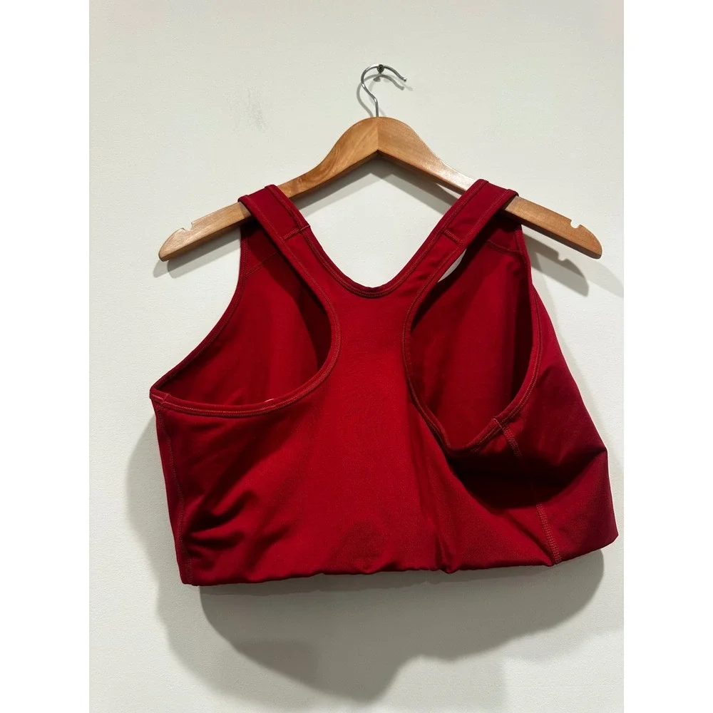 Nike Dri-FIT Swoosh Sports Bra Womens 3X Red Racerback Medium Support Gym Top